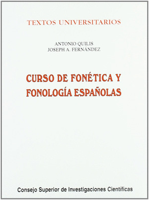 CURSO DE FONETICA Y FONOLOGIA ESPAÑOLAS PARA ESTUDIANTES ANGLOAMERICANOS