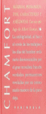 MÁXIMAS, PENSAMIENTOS, CARACTERES Y ANÉCDOTAS.