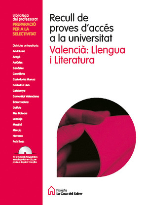 SELECTIVITAT, LLENGUA I LITERATURA. RECULL DE PROVES D'ACCES A LA UNIVERSITAT. B
