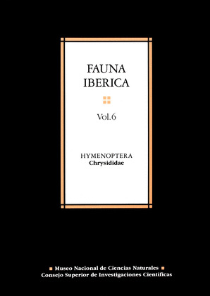 FAUNA IBERICA. VOLUMEN 6. HYMENOPTERA CHRYSIDIDAE