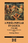 POESIA POPULAR EN GALICIA I