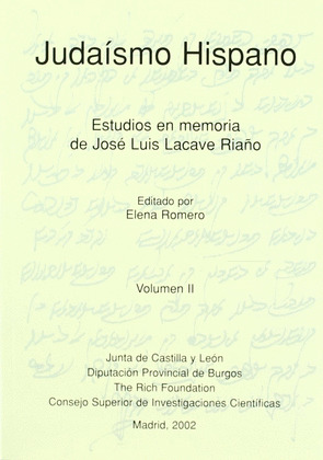 JUDAISMO HISPANO (2 VOLS.)