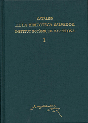 CATALEG BIBLIOTECA SALVADOR 2VOL. INST.BOTANIC BARCELONA