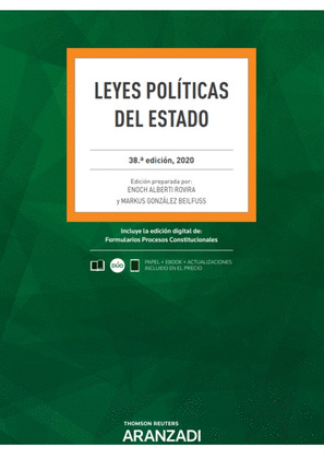 LEYES POLÍTICAS DEL ESTADO 38ª ED. 2020