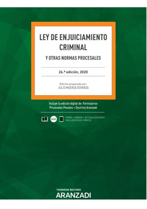LEY DE ENJUICIAMIENTO CRIMINAL 26ª ED. 2020