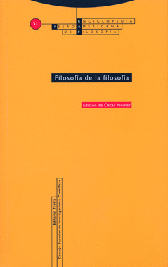 FILOSOFÍA DE LA FILOSOFÍA
