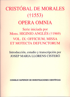 OFFICIUM, MISSA ET MOTECTA DEFUNCTORUM