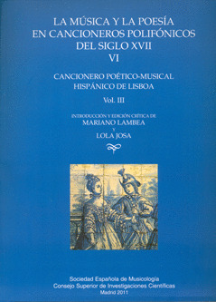CANCIONERO POÉTICO-MUSICAL HISPÁNICO DE LISBOA