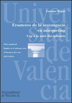 FRONTERES DE LA INVESTIGACIÓ EN MÀRQUETING