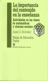 IMPORTANCIA DEL CONTENIDO ENSEÑANZA