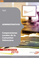 ADMINISTRATIVOS CORPORACIONES LOCALES DE LA COMUNITAT VALENCIANA. TEST