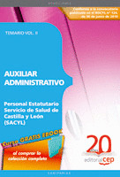 AUXILIAR ADMINISTRATIVO PERSONAL ESTATUTARIO SERVICIO DE SALUD DE CASTILLA Y LEÓ