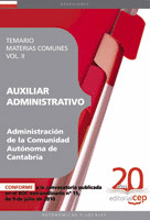 AUXILIAR ADMINISTRATIVO DE LA ADMINISTRACIÓN DE LA COMUNIDAD AUTÓNOMA DE CANTABR