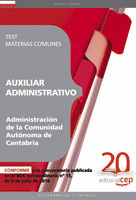 AUXILIAR ADMINISTRATIVO DE LA ADMINISTRACIÓN DE LA COMUNIDAD AUTÓNOMA DE CANTABR