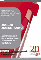 AUXILIAR ADMINISTRATIVO DE LA ADMINISTRACIÓN DE LA COMUNIDAD AUTÓNOMA DE CANTABR