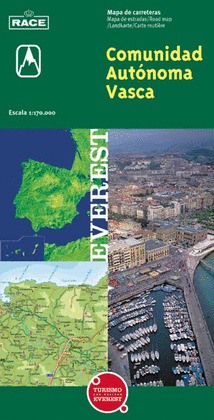 MAPA CARRETERAS COMUNIDAD AUTONOMA VASCA (1:170.000)