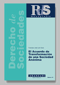 EL ACUERDO TRANSFORMACION UNA SOCIEDAD ANONIMA
