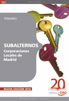 SUBALTERNOS CORPORACIONES LOCALES DE MADRID. TEMARIO