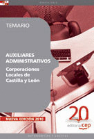 AUXILIARES ADMINISTRATIVOS CORPORACIONES LOCALES DE CASTILLA Y LEÓN. TEMARIO
