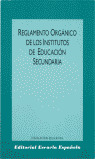 REGLAMENTO ORGANICO DE INSTITUTOS DE SECUNDARIA