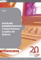 TEST AUXILIAR ADMINISTRATIVO CORPORACIONES LOCALES DE GALICIA
