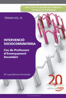 COS DE PROFESSORS D'ENSENYAMENT SECUNDARI. INTERVENCIÓ SOCIOCOMUNITÀRIA. TEMARI