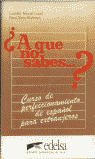 ¿A QUE NO SABES...? CASETE