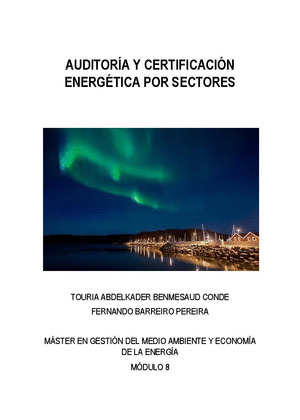AUDITORIA Y CERTIFICACION ENERGETICA POR SECTORES