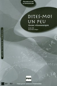 DITES-MOI UN PEU (GUIDE PEDAGOGIQUE) PROFESSEUR