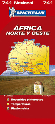 AFRICA NORTE Y OESTE. MAPA MICHELIN 741