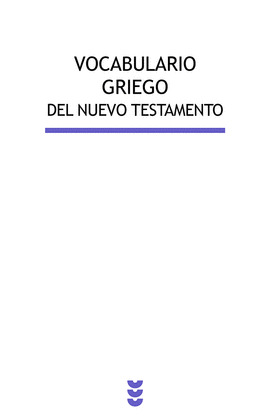 VOCABULARIO GRIEGO DEL NUEVO TESTAMENTO