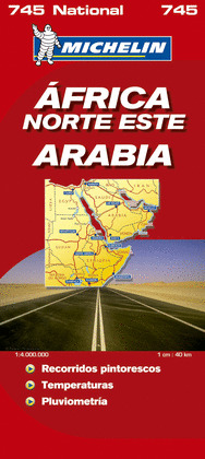 AFRICA NORTE ESTE: ARABIA. MAPA MICHELIN 745