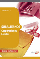 TEMARIO VOL.I  SUBALTERNOS DE CORPORACIONES LOCALES