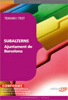 SUBALTERNS DE LŽAJUNTAMENT DE BARCELONA. TEMARI I TEST