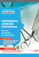 ENFERMERO/A ATENCIÓN CONTINUADA SERVICIO EXTREMEÑO DE SALUD. TEMARIO ESPECÍFICO