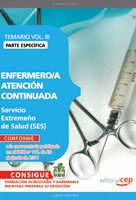 ENFERMERO/A ATENCIÓN CONTINUADA SERVICIO EXTREMEÑO DE SALUD. TEMARIO ESPECÍFICO
