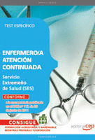 ENFERMERO/A ATENCIÓN CONTINUADA SERVICIO EXTREMEÑO DE SALUD. TEST ESPECÍFICO