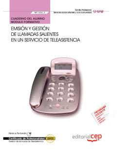 CUADERNO DEL ALUMNO EMISIÓN Y GESTIÓN DE LLAMADAS SALIENTES EN UN SERVICIO DE TE