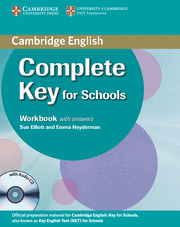 COMPLETE KEY FOR SCHOOLS WORKBOOK WITH ANSWERS + AUDIO CD