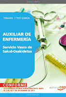 AUXILIAR DE ENFERMERÍA DEL SERVICIO VASCO DE SALUD-OSAKIDETZA. TEMARIO  Y TEST C