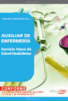 AUXILIAR DE ENFERMERÍA DEL SERVICIO VASCO DE SALUD-OSAKIDETZA. TEMARIO ESPECÍFIC