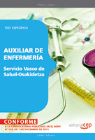 AUXILIAR DE ENFERMERÍA DEL SERVICIO VASCO DE SALUD-OSAKIDETZA. TEST ESPECÍFICO