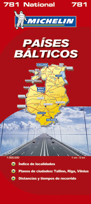 PAISES BALTICOS. MAPA MICHELIN
