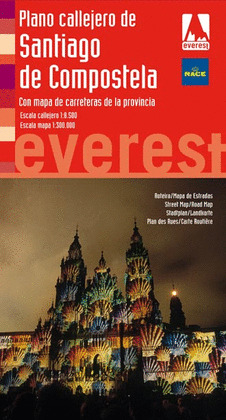 PLANO CALLEJERO DE SANTIAGO DE COMPOSTELA