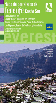 MAPA DE CARRETERAS DE TENERIFE COSTA SUR
