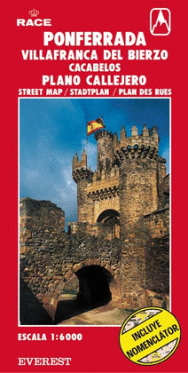 PLANO CALLEJERO PONFERRADA Y VILLAFRANCA (CON EL BIERZO)