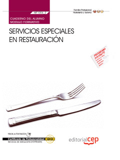 CUADERNO DEL ALUMNO SERVICIOS ESPECIALES EN RESTAURACIÓN (MF1054_2). CERTIFICADO