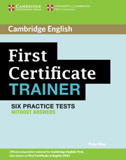 FIRST CERTIFICATE TRAINER WITHOUT ANSWERS