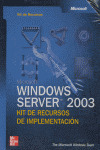 WINDOWS SERVER 2003 KIT RECURSOS