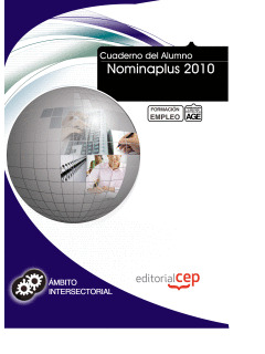 CUADERNO DEL ALUMNO NOMINAPLUS 2010 . FORMACIÓN PARA EL EMPLEO